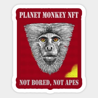 Planet Monkey NFT Not Bored Apes Sticker